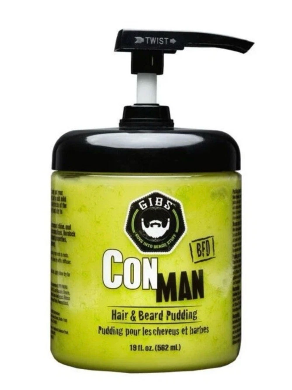 GIBS Con Man Hair & Beard Pudding 19 oz